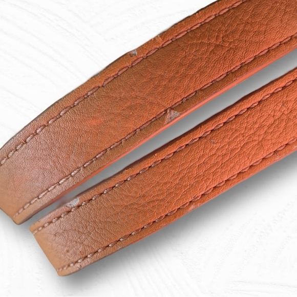 Talbots 🪢 Raffia Straw Tote Bag Navy w/ Tan Leather Straps & Tassel - Picture 5 of 14